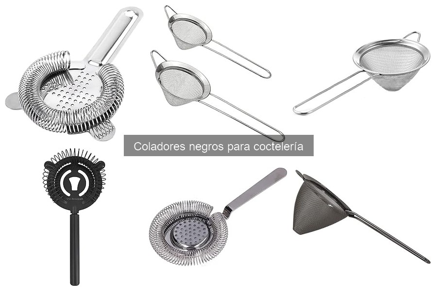 Coladores Negros para Coctelería: Funcionalidad y Estilo