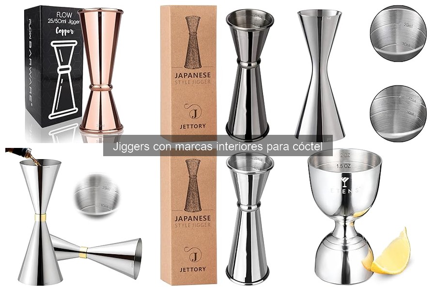 Cómo elegir el mejor jigger con marcas interiores para coctelería