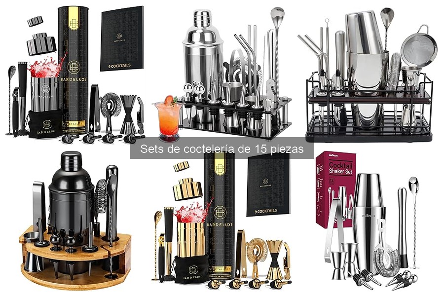 Cómo elegir el mejor set de coctelería de 15 piezas
