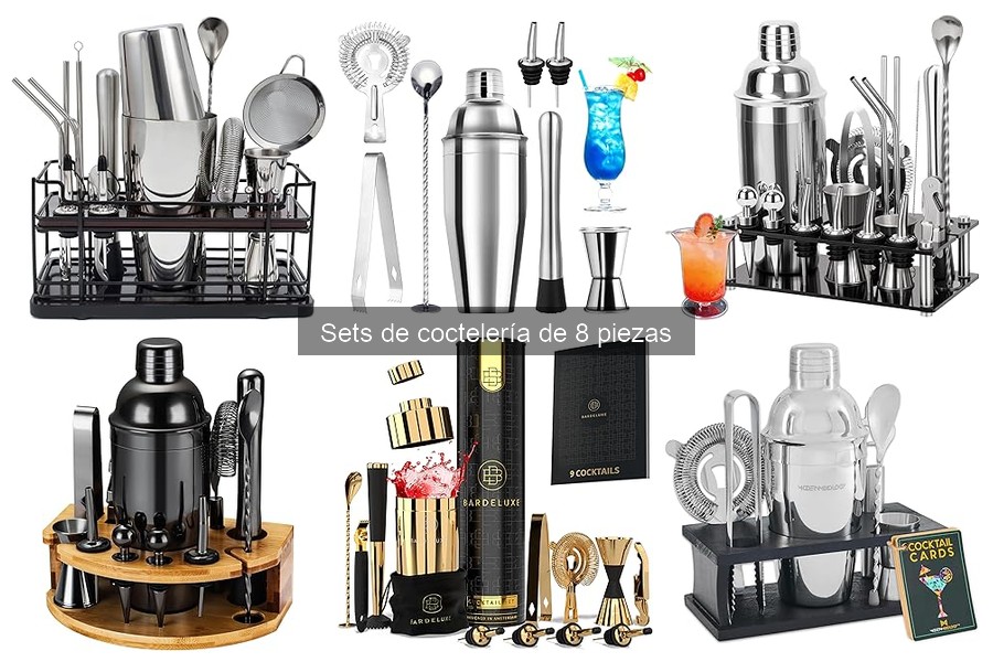 Cómo elegir el mejor set de coctelería de 8 piezas