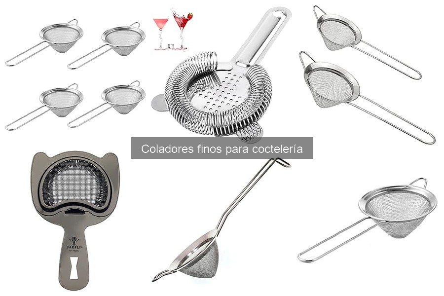 Cómo limpiar y mantener coladores finos de coctelería