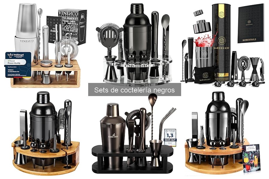 Cómo Limpiar y Mantener Sets de Coctelería Negros