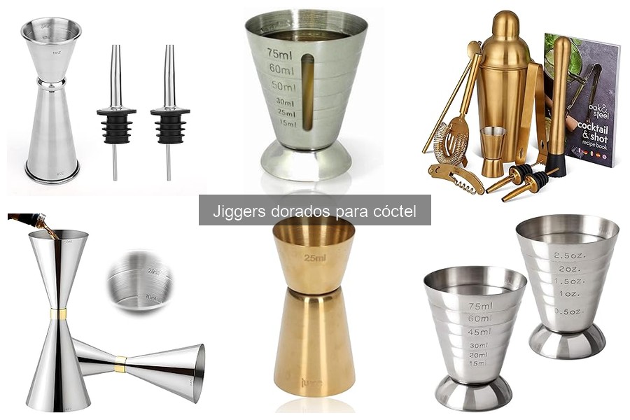 Cómo usar correctamente un jigger dorado en coctelería