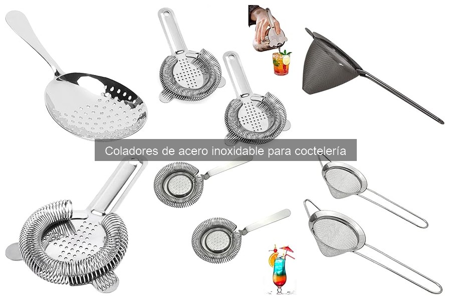 Cómo usar un colador de acero inoxidable en coctelería