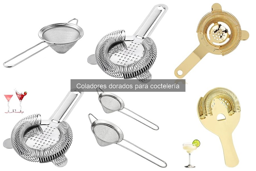Cómo usar un colador dorado en coctelería: Guía práctica