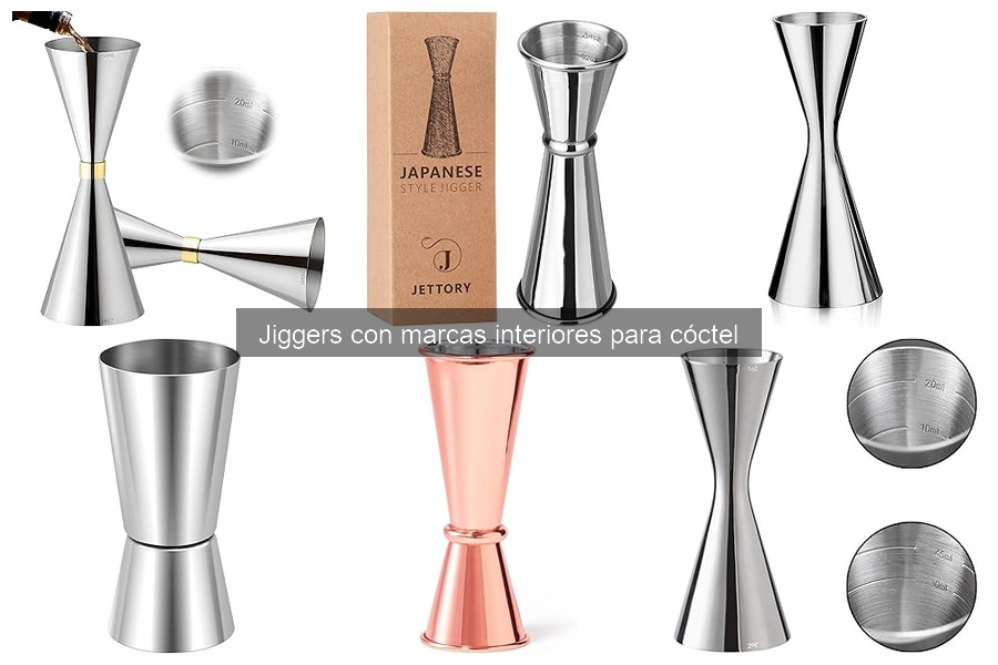 Cómo usar un jigger con marcas interiores para cócteles