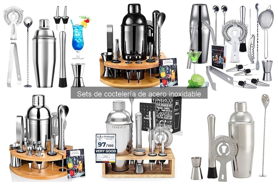 Cómo usar un set de coctelería de acero inoxidable