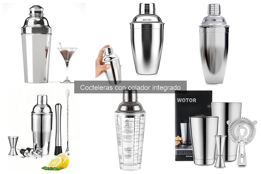 Cómo usar una coctelera con colador integrado para cócteles