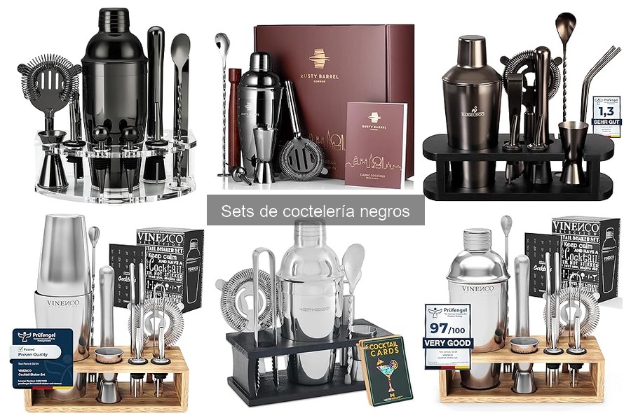 Cómo utilizar un set de coctelería negro correctamente