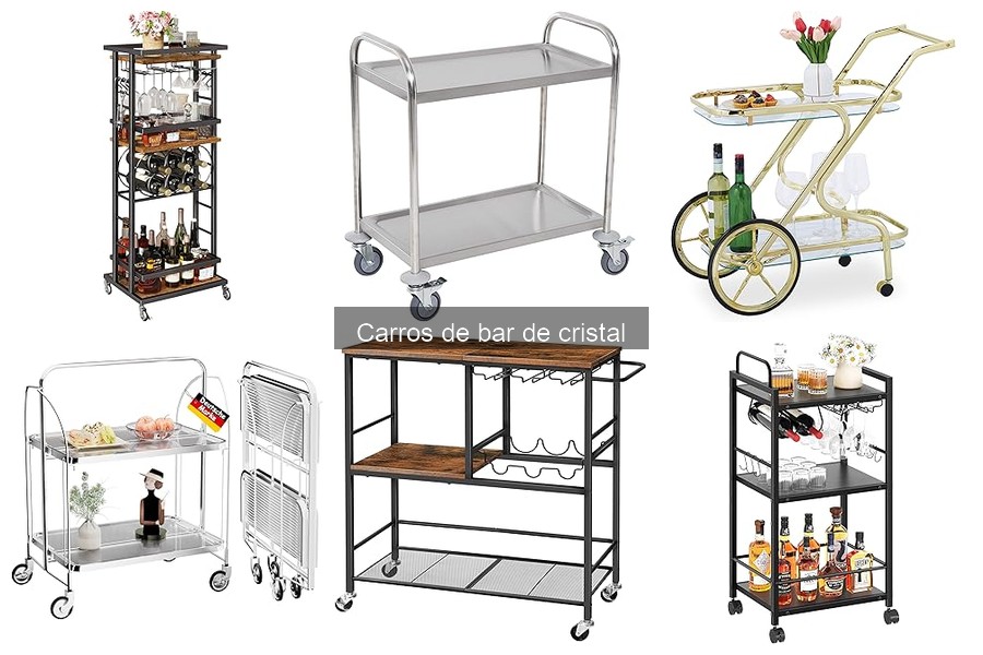 Comparativa: Carros de bar de cristal vs. madera