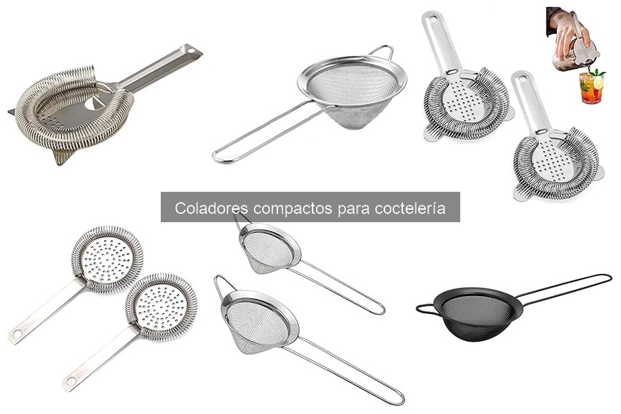 Comparativa: Coladores compactos vs. tradicionales para cócteles
