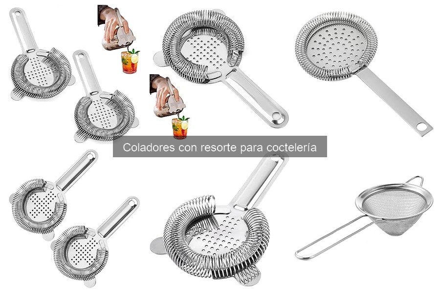 Comparativa: Coladores con resorte vs. Coladores de malla