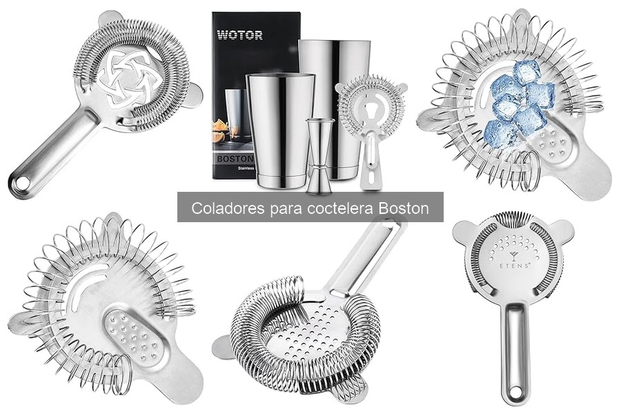 Comparativa Coladores para Coctelera Boston y Otros Modelos