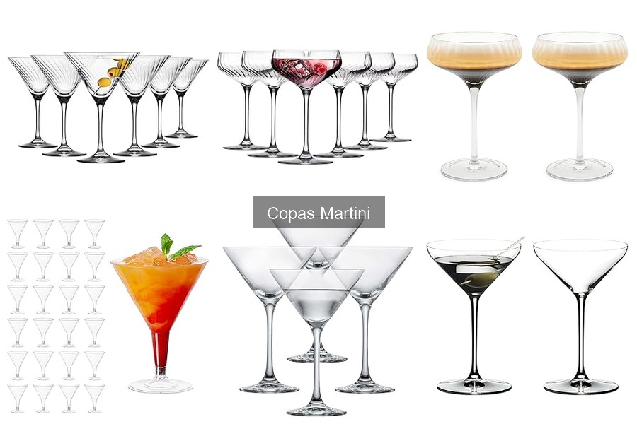 Comparativa: Copas Martini vs. Copas de Cóctel