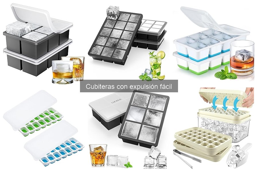 Comparativa: Cubiteras con expulsión fácil vs. tradicionales