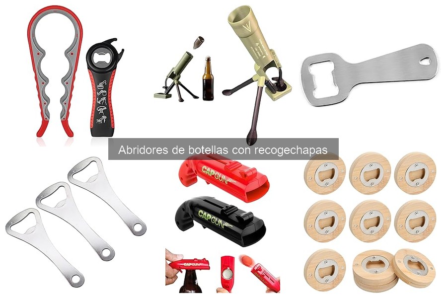 Comparativa de abridores de botellas con recogechapas