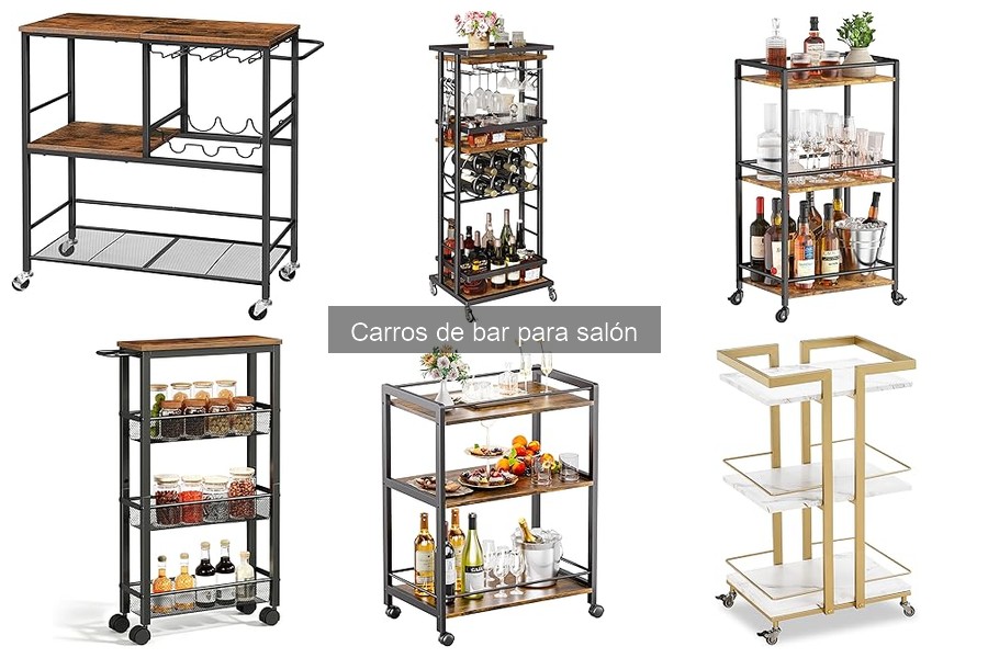 Comparativa de carros de bar: madera vs. metal