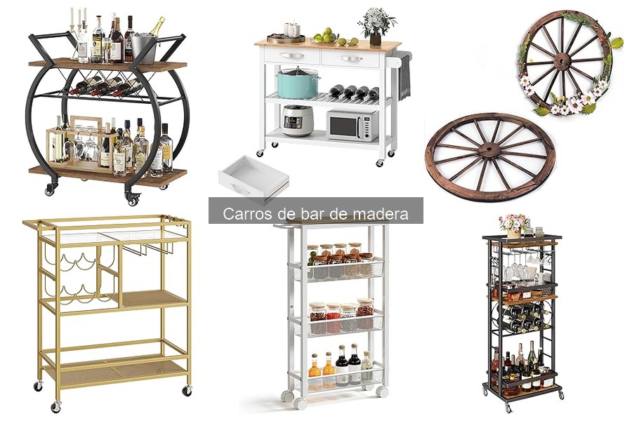 Comparativa de carros de bar: madera vs otros materiales