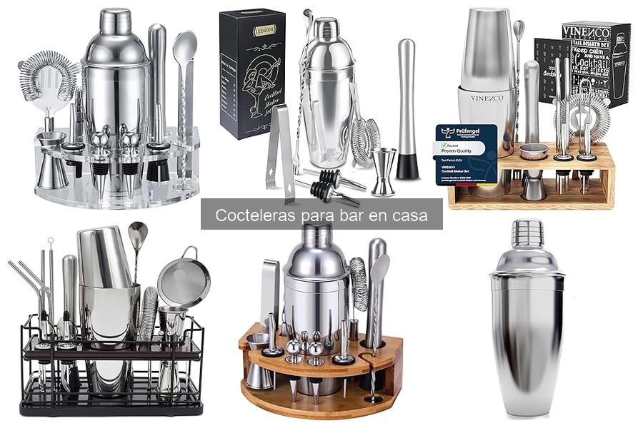Comparativa de Cocteleras de Acero Inoxidable y Plástico