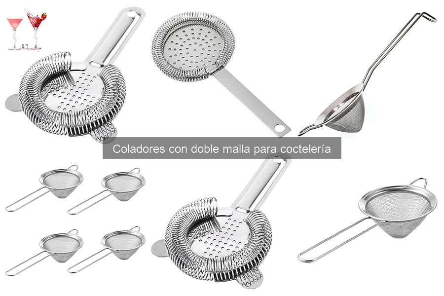 Comparativa de coladores de doble malla y otros tipos