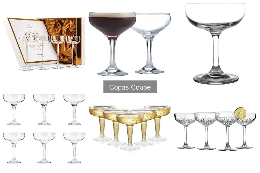 Comparativa de Copas Coupé y Otras Copas para Cócteles