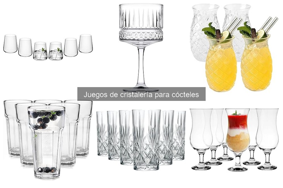 Comparativa de cristal vs vidrio en cristalería para cócteles