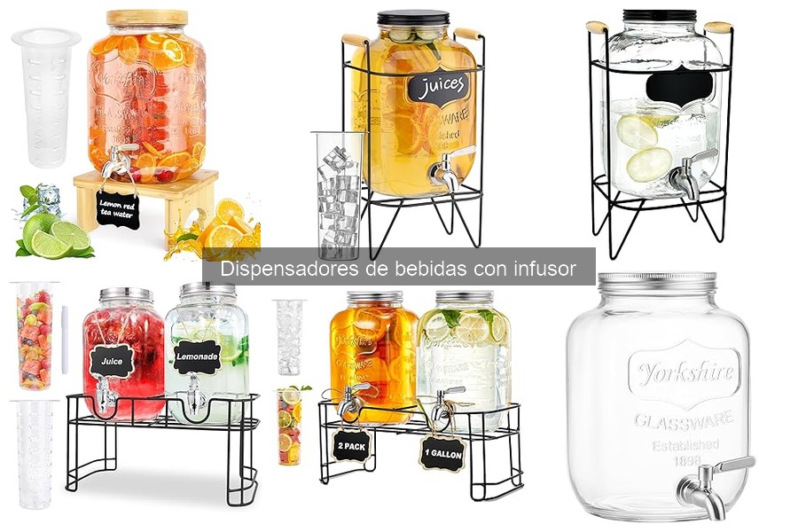Comparativa de dispensadores de bebidas con infusor de 2023