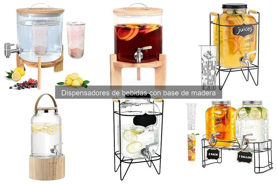 Comparativa de Dispensadores de Bebidas de Madera por Capacidad
