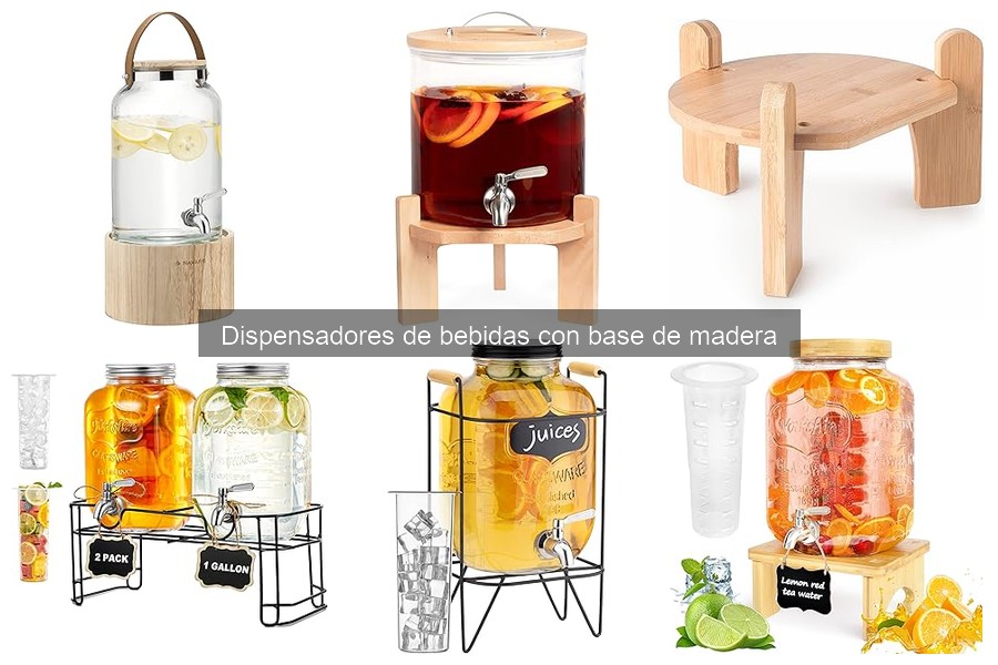 Comparativa de dispensadores de bebidas: madera vs plástico