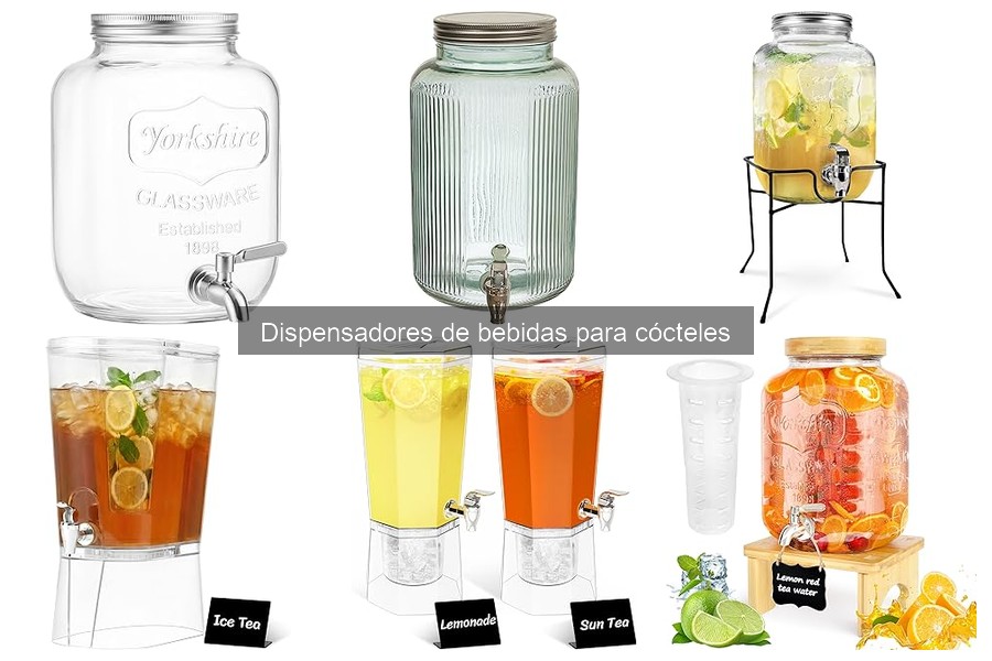 Comparativa de dispensadores de bebidas para cócteles