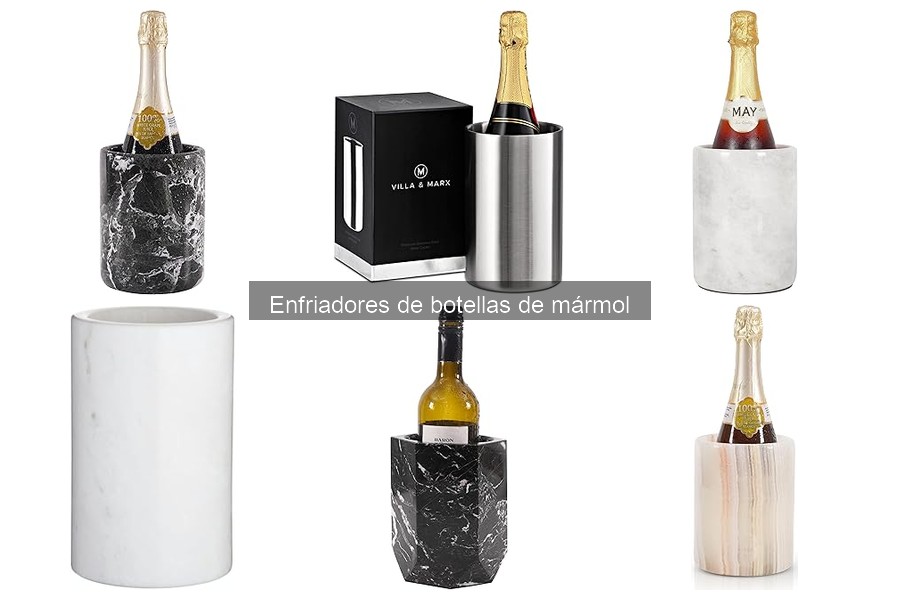 Comparativa de enfriadores de botellas: mármol vs. otros materiales