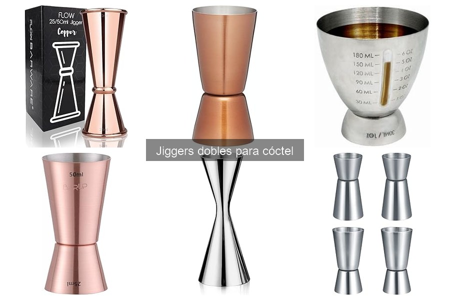 Comparativa de jiggers dobles: acero inoxidable vs plástico