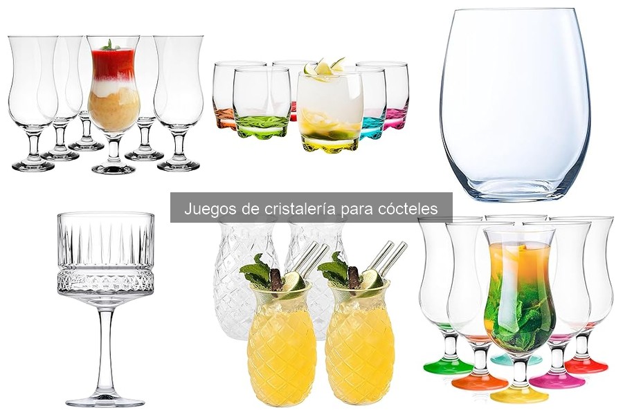 Comparativa de juegos de cristalería para cócteles