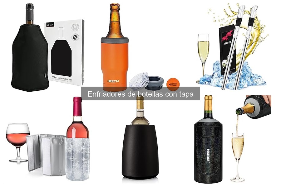 Comparativa de los Mejores Enfriadores de Botellas con Tapa