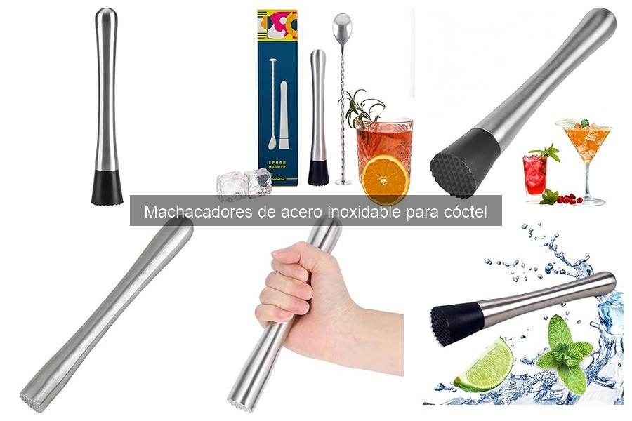 Comparativa de machacadores: acero inoxidable vs otros materiales