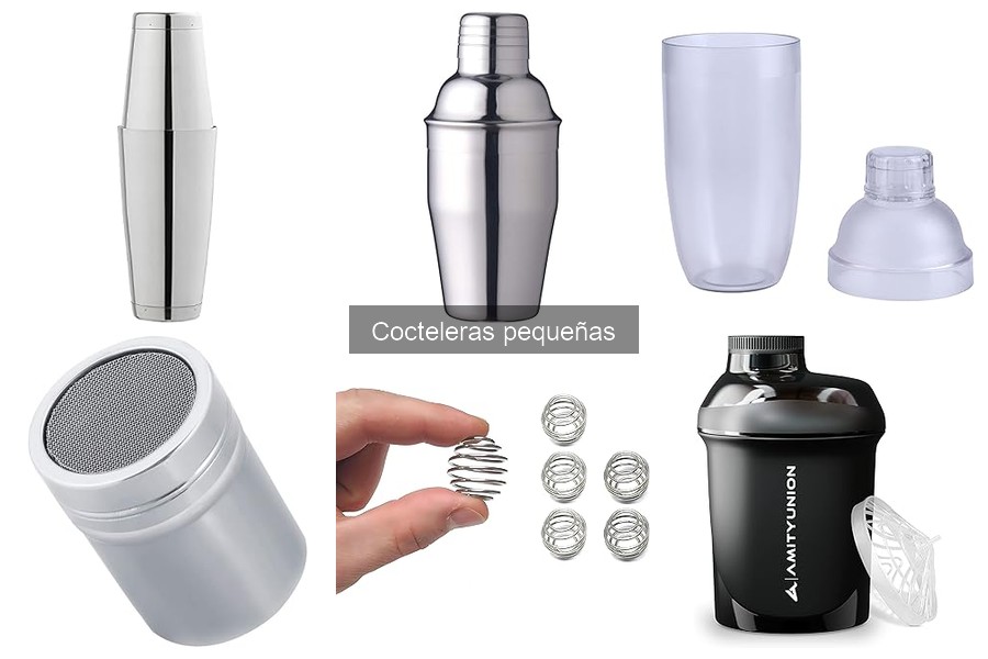 Comparativa de materiales en cocteleras pequeñas