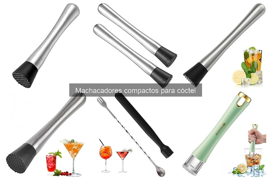 Comparativa de materiales en machacadores compactos para cócteles