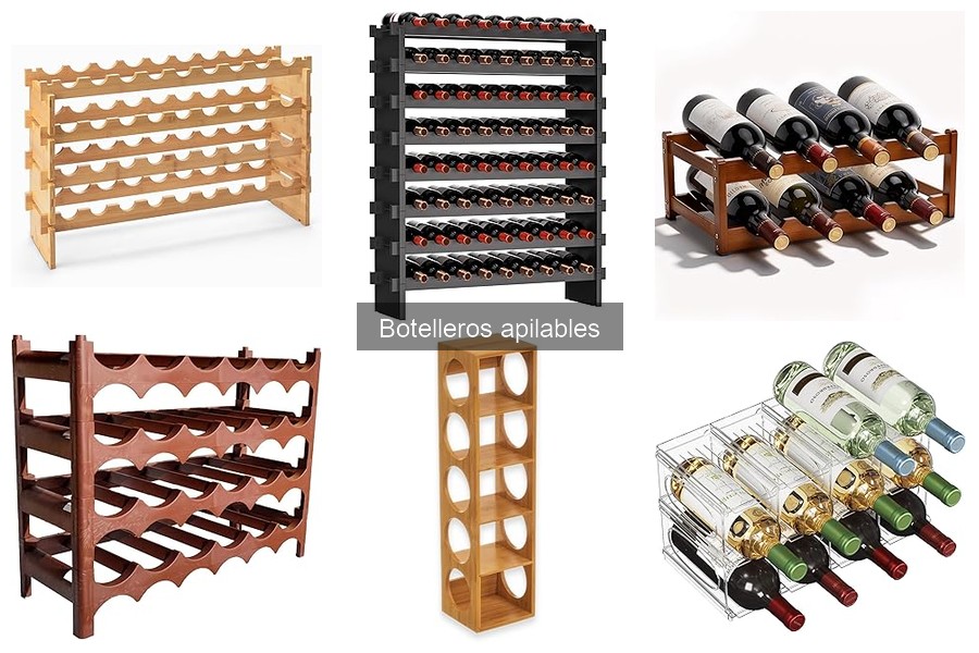 Comparativa de materiales para botelleros apilables