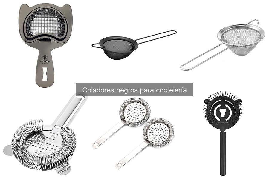 Comparativa de precios de coladores negros para coctelería