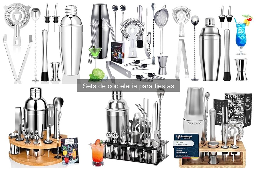 Comparativa de precios de sets de coctelería en Amazon