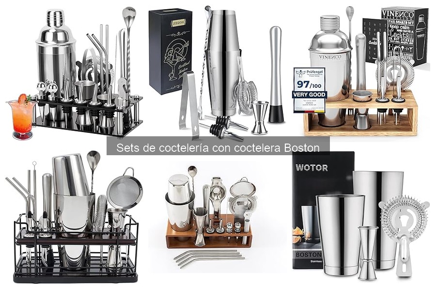 Comparativa de Sets de Coctelería Boston: Mejores Marcas