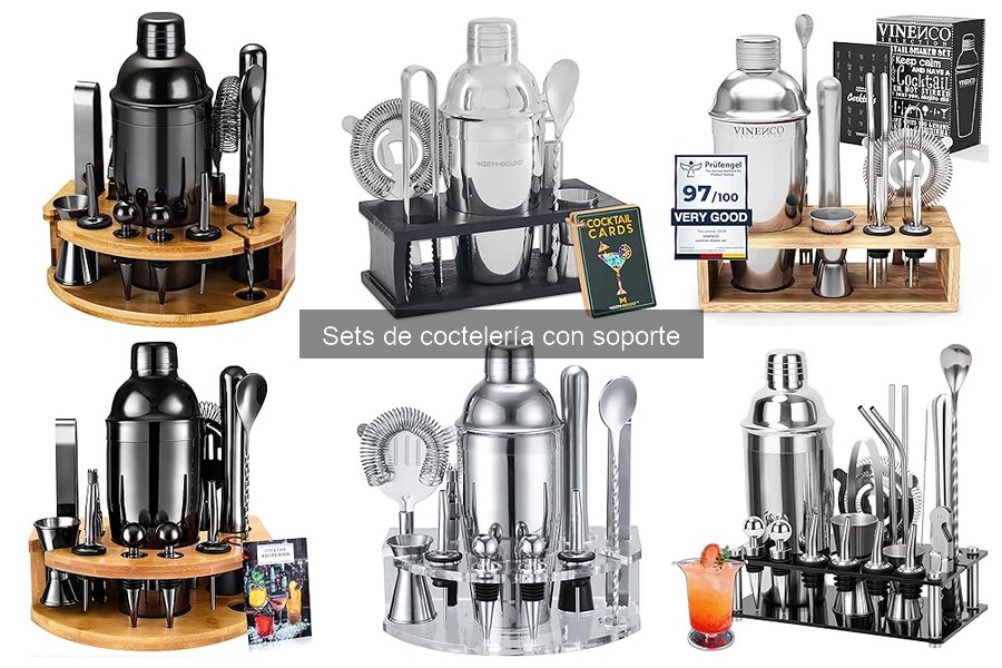 Comparativa de Sets de Coctelería con Soporte 2023