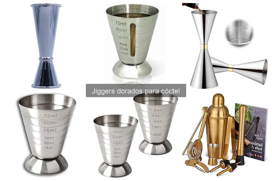 Comparativa: Jiggers dorados vs. de acero inoxidable
