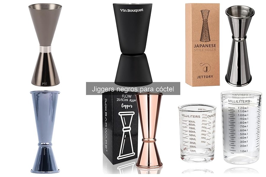 Comparativa: Jiggers negros vs. acero inoxidable para cócteles