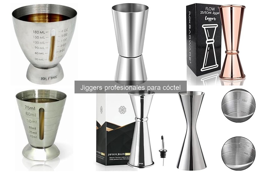 Comparativa: Jiggers profesionales de acero inoxidable vs plástico