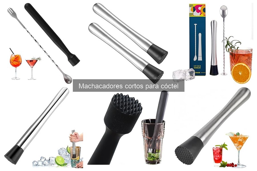 Comparativa: Machacadores cortos vs. largos para cócteles