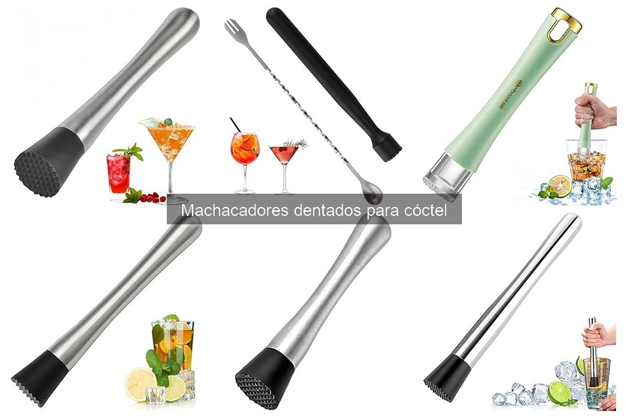 Comparativa: Machacadores dentados vs planos para cócteles