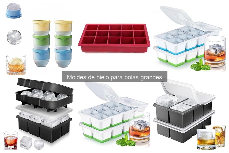Comparativa: Moldes de plástico vs. silicona para hielo en bolas