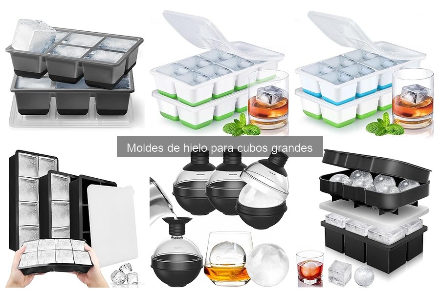 Comparativa: Moldes de Silicona vs. Plástico para Hielo Grande