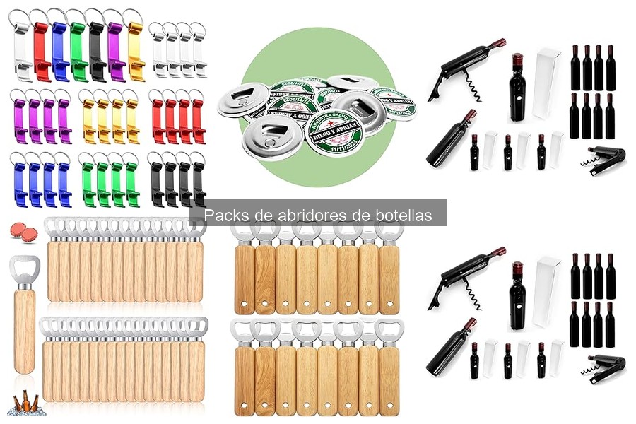 Comparativa: Packs de abridores vs. individuales de botellas